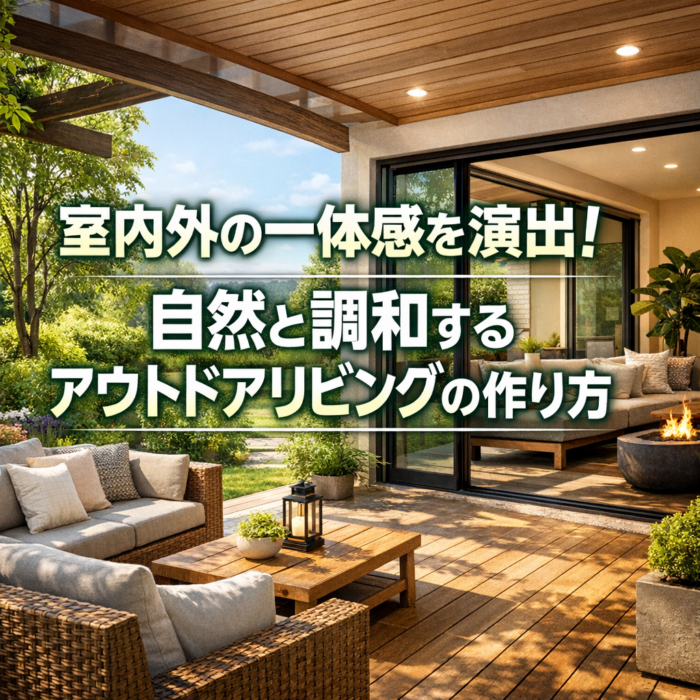 室内外の一体感を演出！自然と調和するアウトドアリビングの作り方