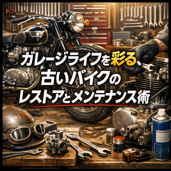ガレージライフを彩る、古いバイクのレストアとメンテナンス術