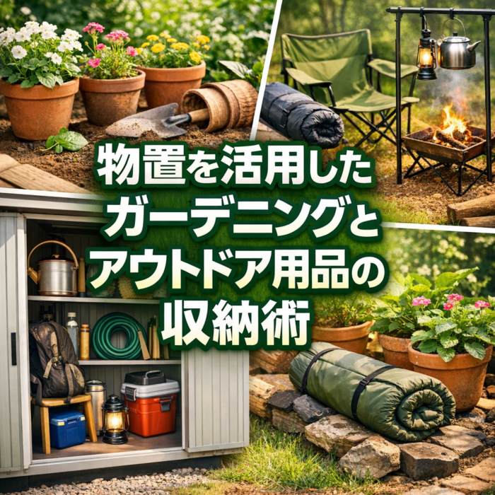 物置を活用したガーデニングとアウトドア用品の収納術