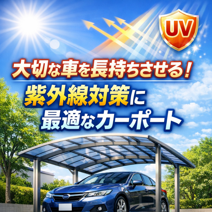 大切な車を長持ちさせる！紫外線対策に最適なカーポート