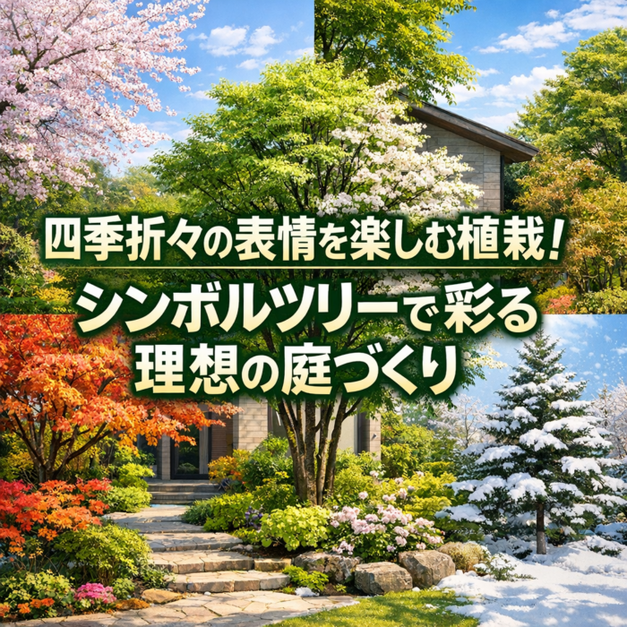 四季折々の表情を楽しむ植栽！シンボルツリーで彩る理想の庭づくり
