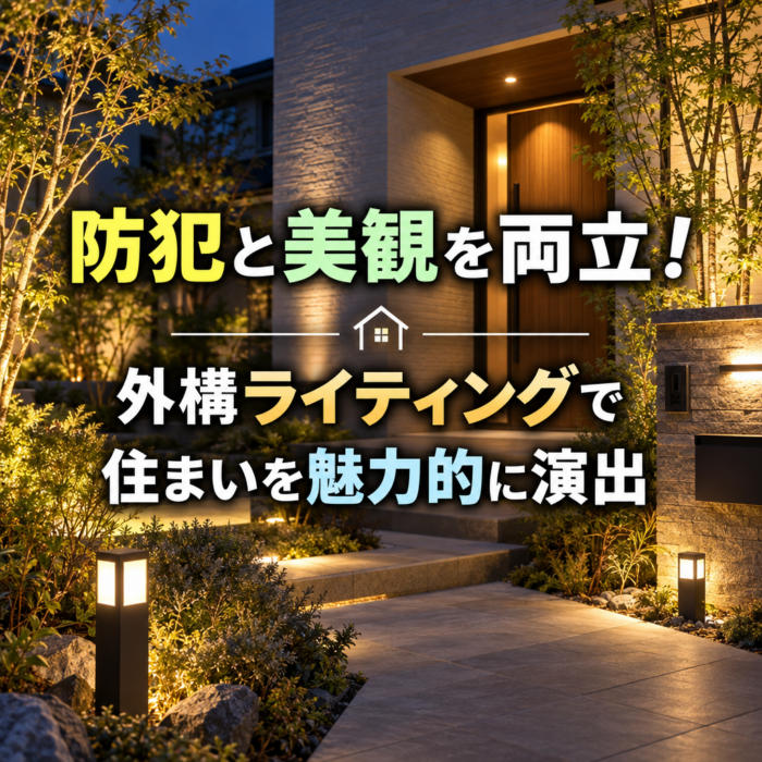 防犯と美観を両立！外構ライティングで住まいを魅力的に演出